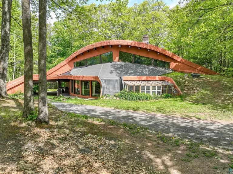 A One-of-a-Kind Luxury Earth Home Offering Privacy, Sustainability, and Timeless Design in Maple, Wisconsin – $480,000