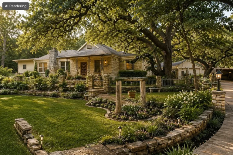 Rare One-Acre Waco Estate Offers Hidden Waterfall, Guest Residence, and Endless Restoration Potential