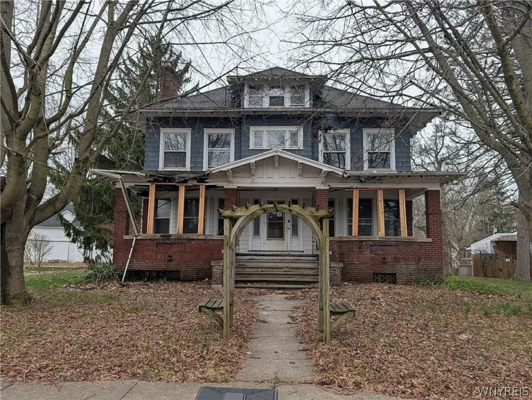 Grand 1880 Colonial Home in Barker, New York Offers Nearly 4,000 Square Feet of Historic Character Listed For $160,000
