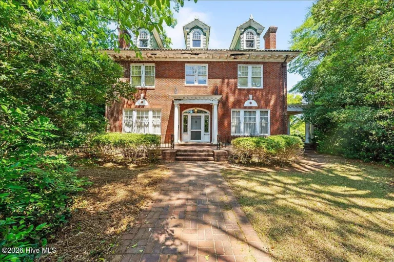 Grand 1925 Historic Brick Home in Rockingham Presents a Rare Restoration Opportunity Listed for $209,900