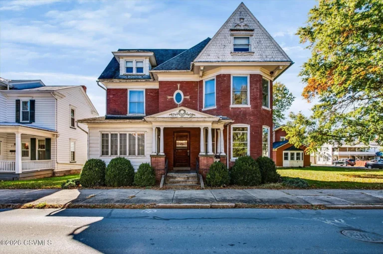 Historic Brick Home with 6 Bedrooms and Timeless Character for Sale in Watsontown, PA, $179,900